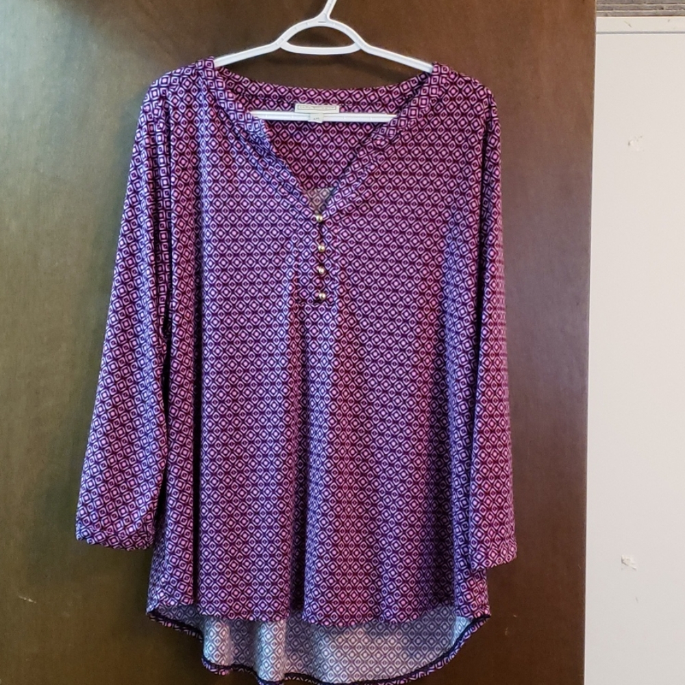 Dana Buchman 3/4 Sleeve Blouse